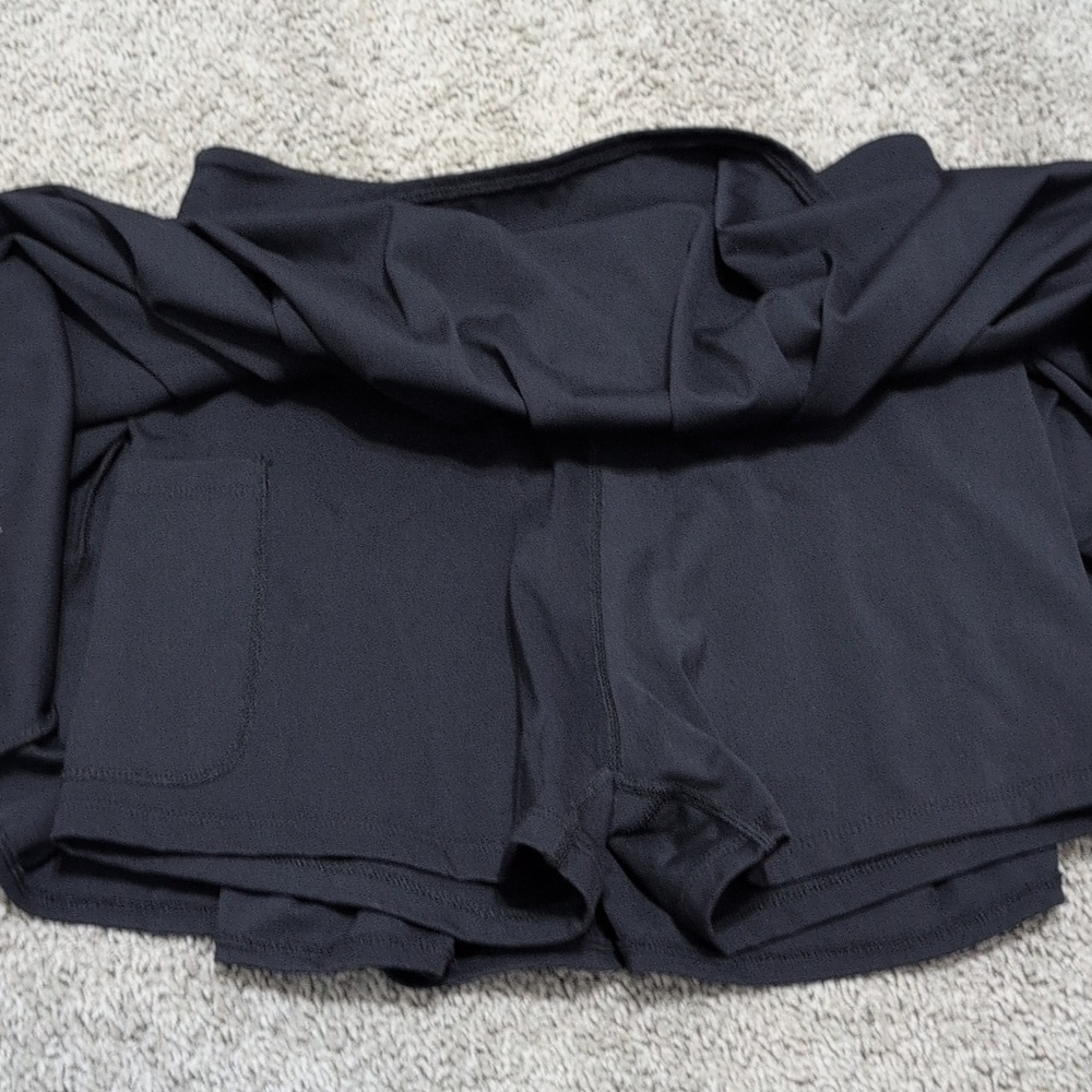 Nova Sport Tennis Skirt Skort Pleated Black Size Medium - Picture 9 of 10